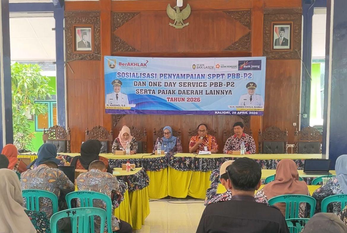 Tingkatkan PAD, BPPKAD Rembang Gelar Sosialisasi SPPT PBB-P2 dan Layanan Sehari Jadi di Kaliori